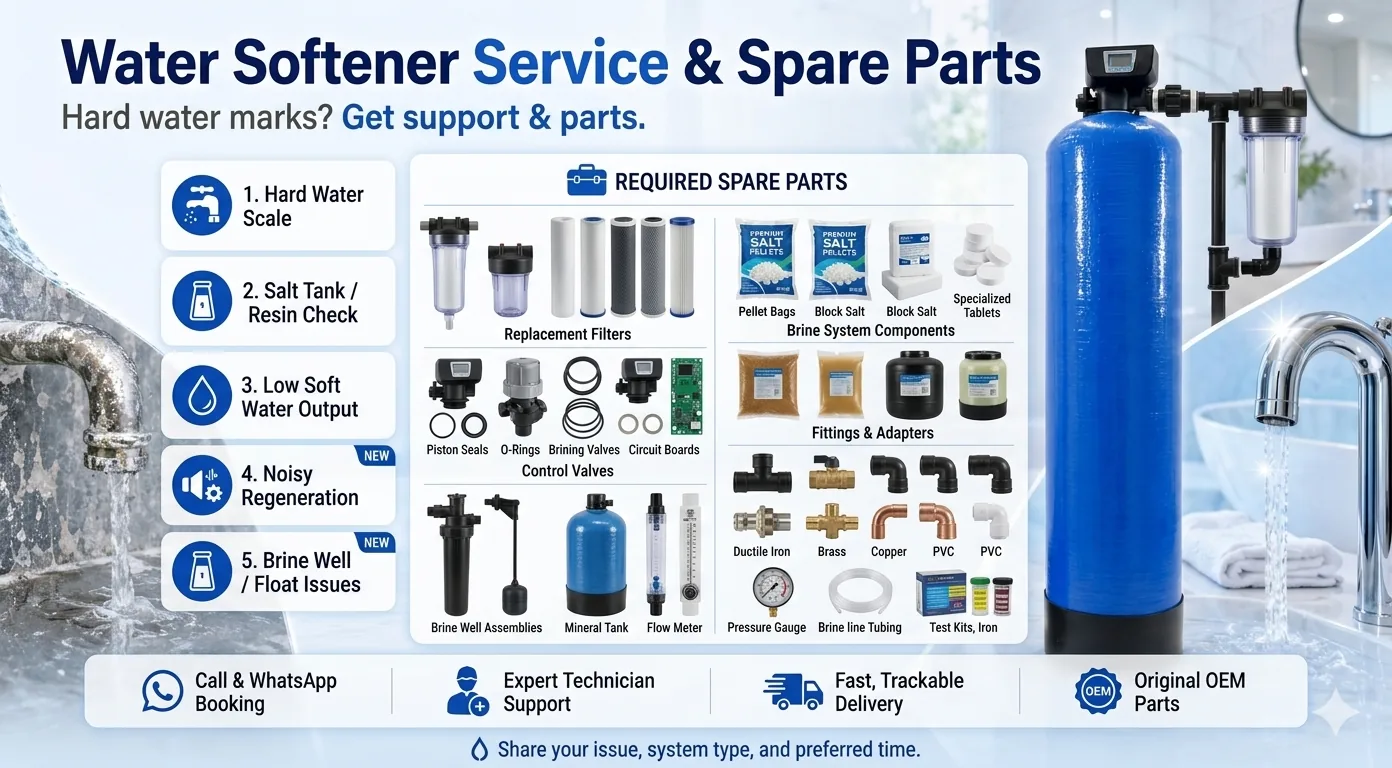 Water softener system service support for hard water treatment in Mysuru buildings